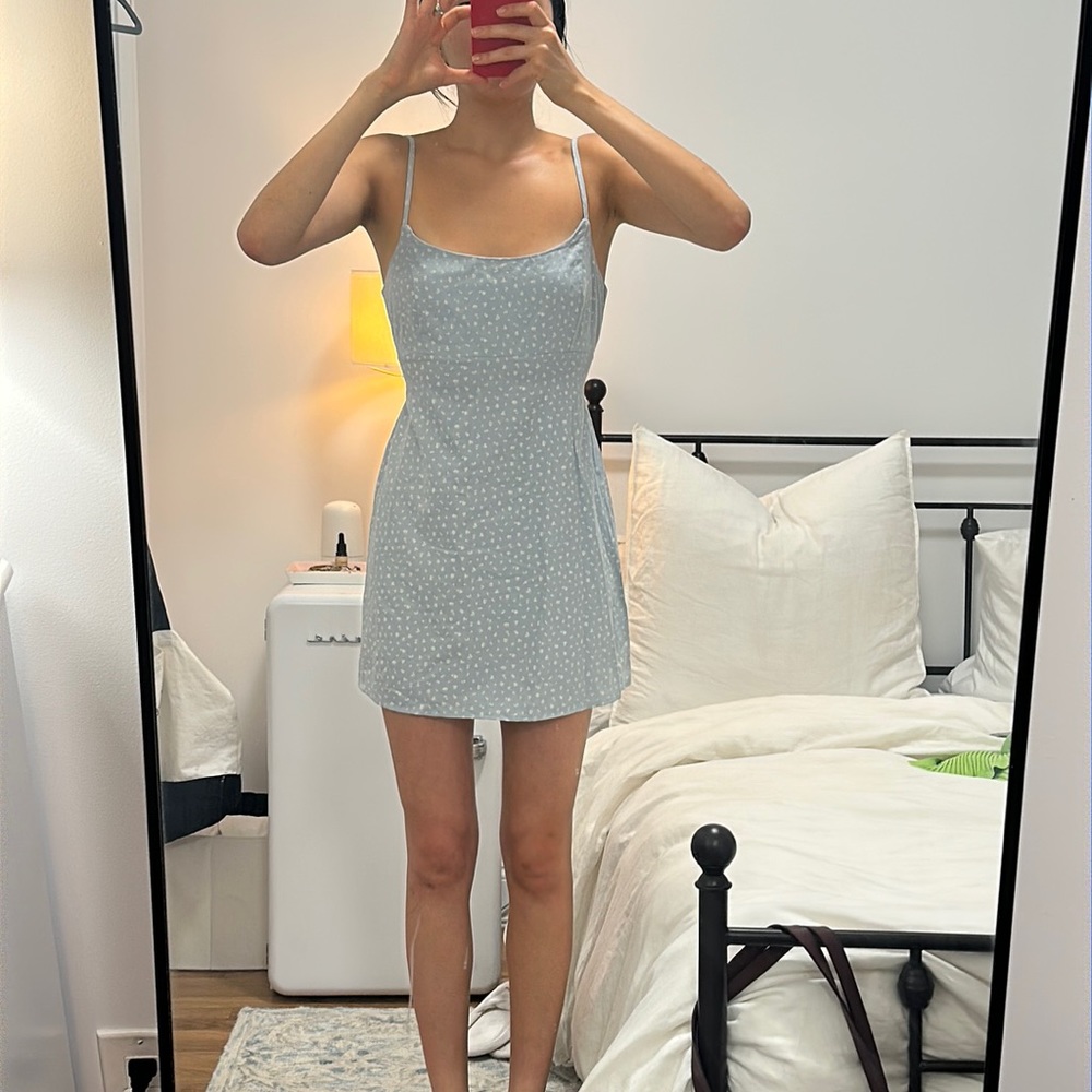 Brandy Melville Blue Floral Dress
